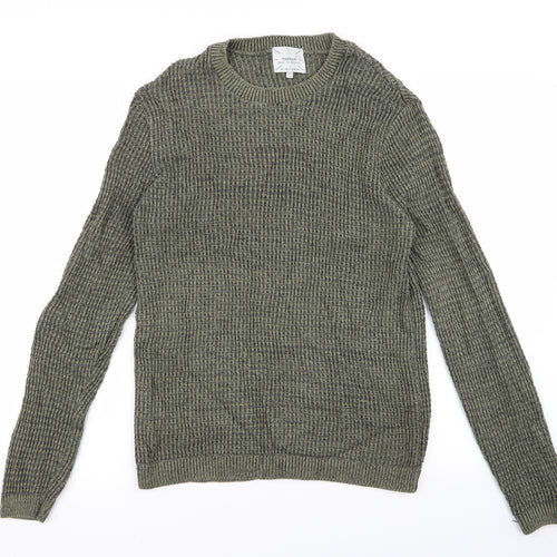 Topman Mens Green   Pullover Jumper Size S