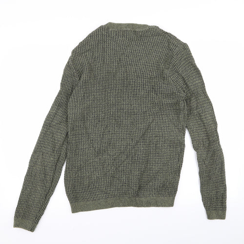 Topman Mens Green   Pullover Jumper Size S