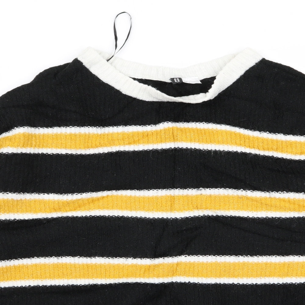 Divided Womens Yellow   Pullover Jumper Size S