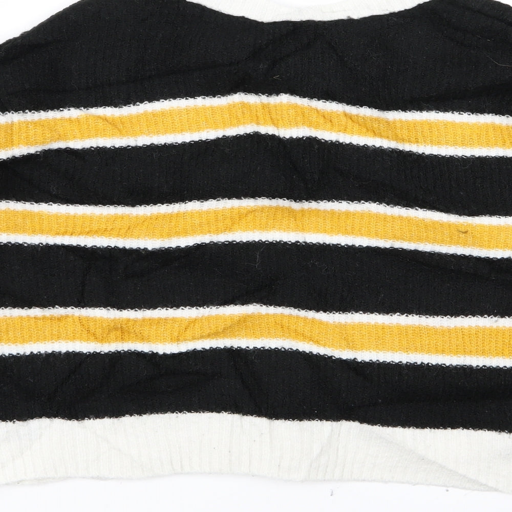 Divided Womens Yellow   Pullover Jumper Size S