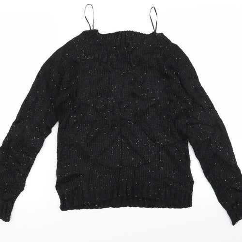New Look Womens Black   Pullover Jumper Size 8