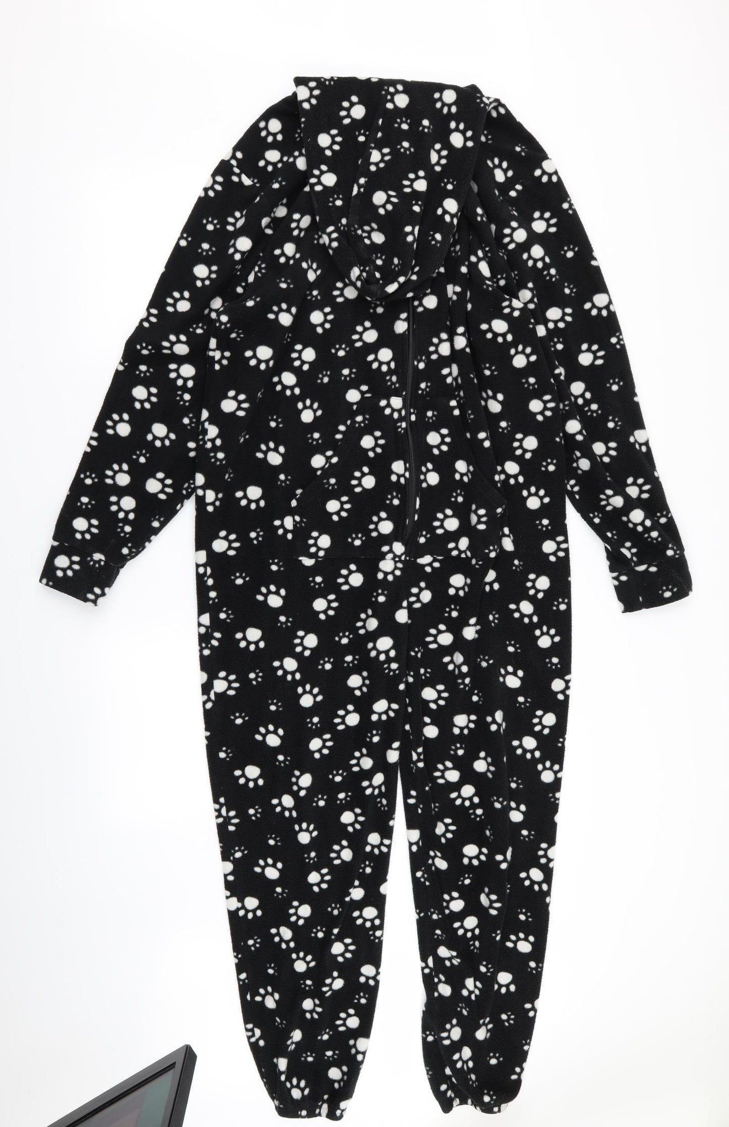 Preworn Womens Black Solid  Babydoll Bodysuit Size L