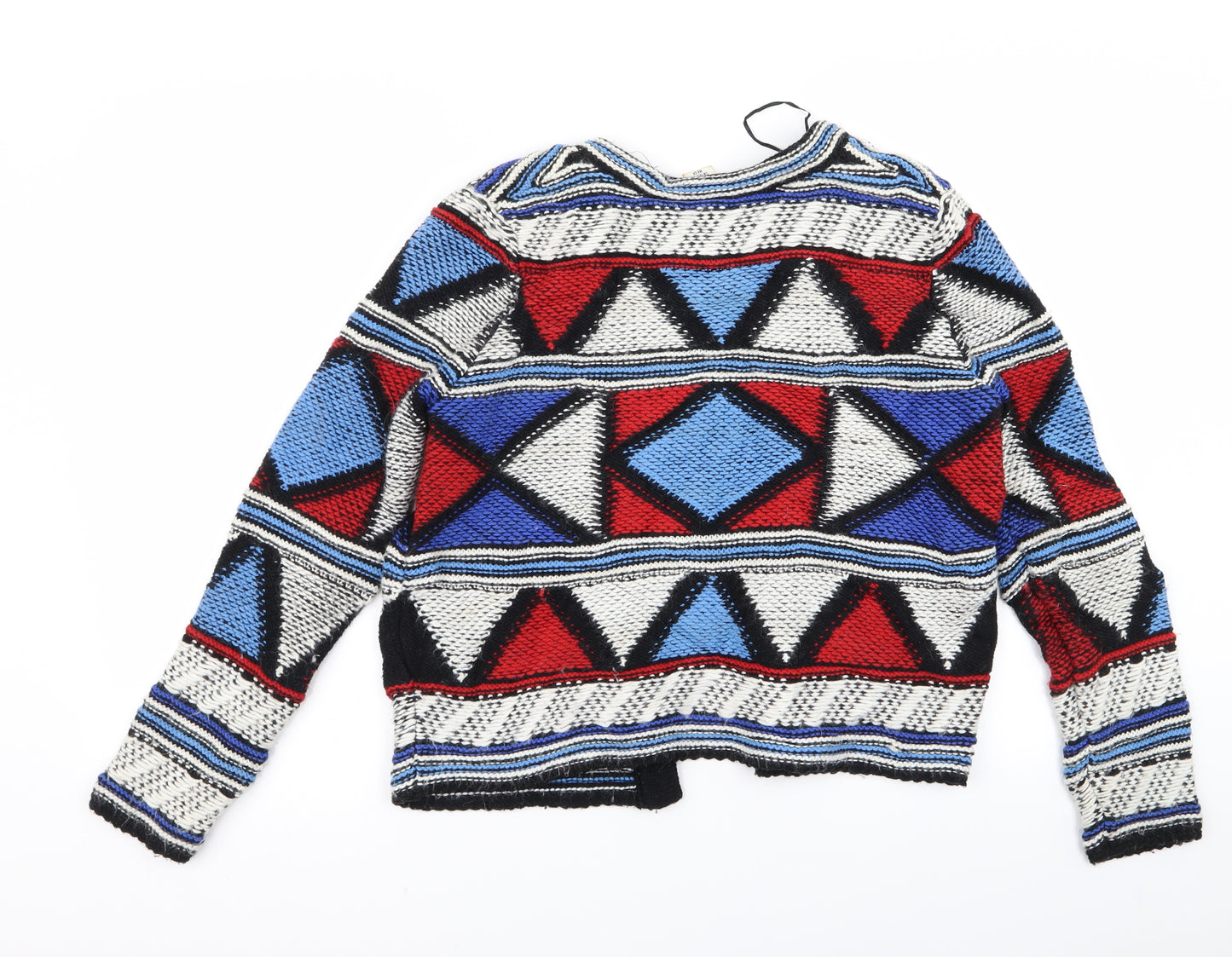 logg Womens Multicoloured Geometric  Cardigan Jumper Size S