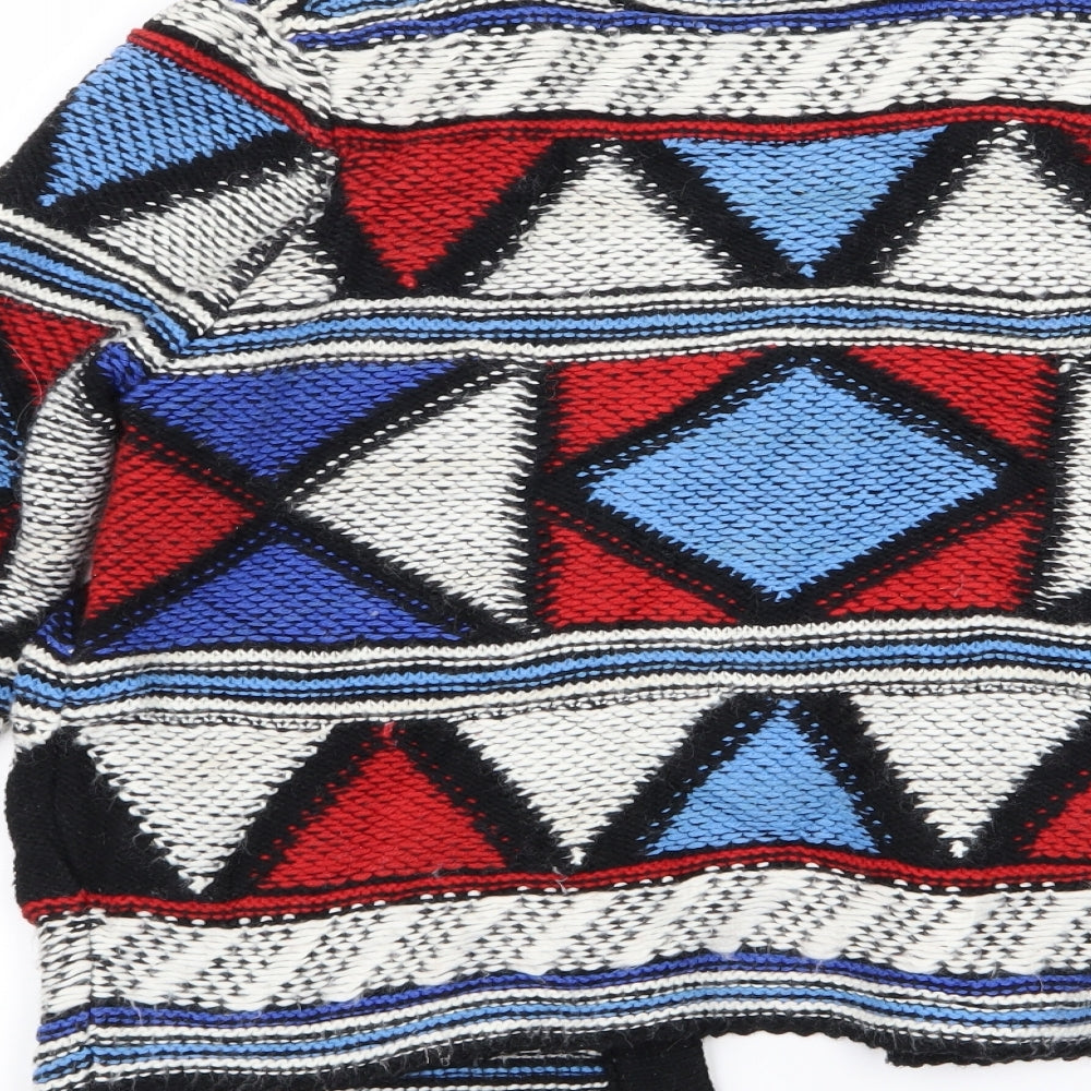 logg Womens Multicoloured Geometric  Cardigan Jumper Size S