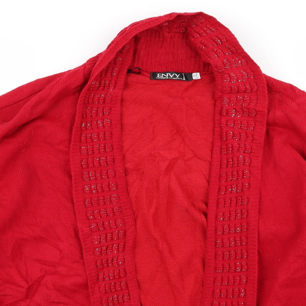 Envy Womens Red   Cardigan Jumper Size XL
