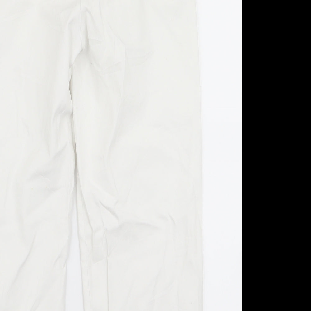 Papaya Womens White   Trousers  Size 8 L29 in