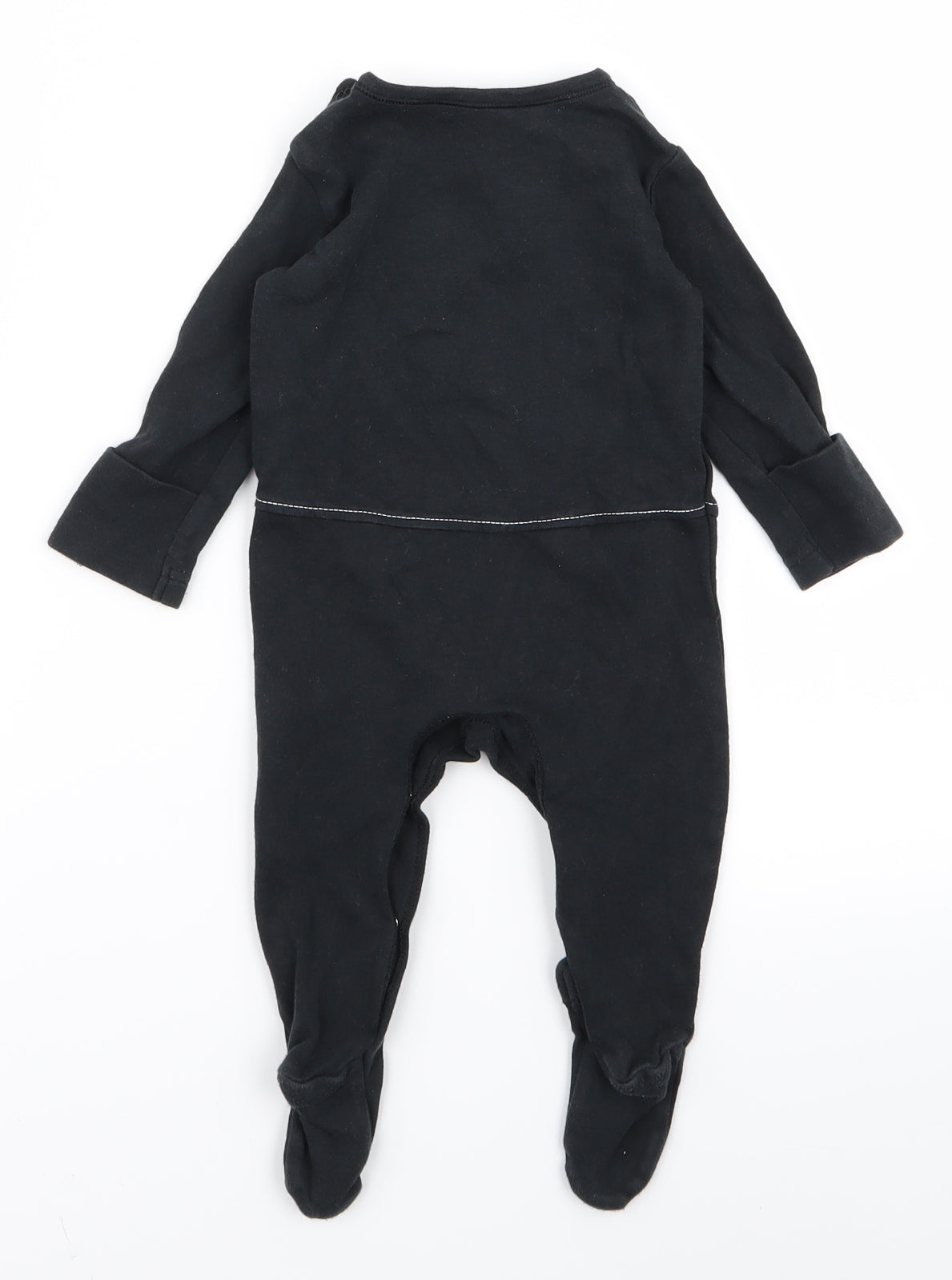 Nutmeg Baby Black   Babygrow One-Piece Size 6-9 Months