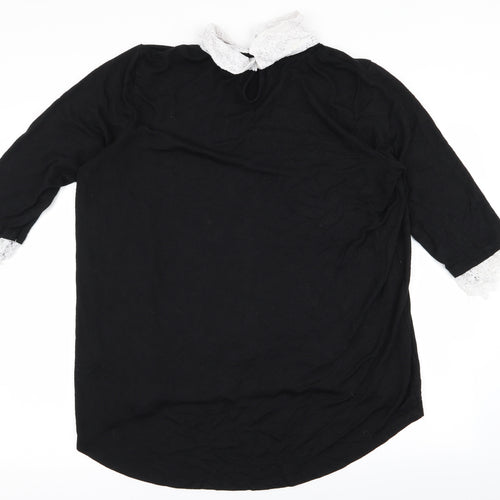 TU Womens Black   Basic T-Shirt Size 16