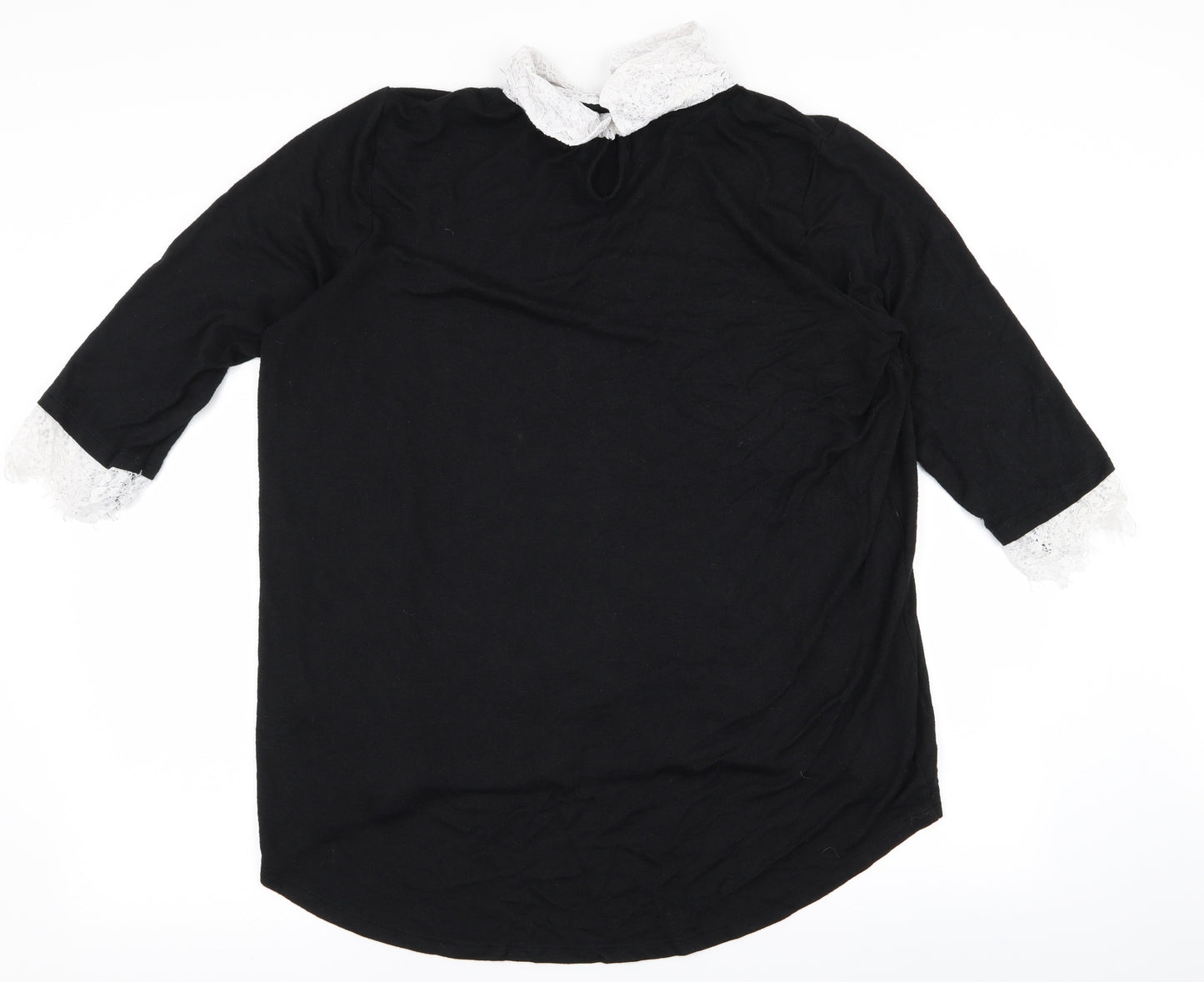 TU Womens Black   Basic T-Shirt Size 16