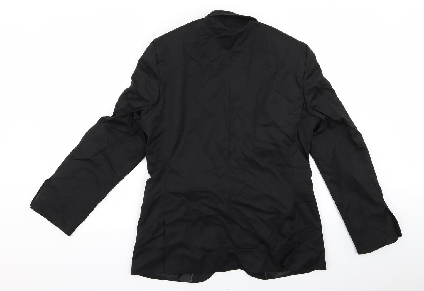 m&s Mens Black  Rayon Jacket