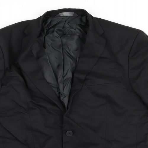 m&s Mens Black  Rayon Jacket