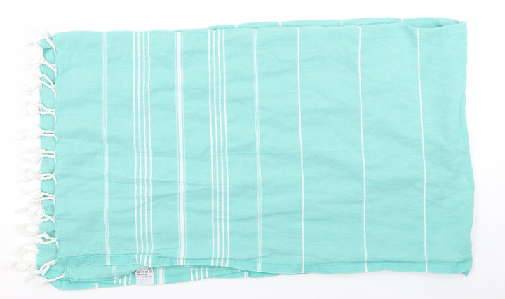 Preworn Womens Green Striped   Scarf