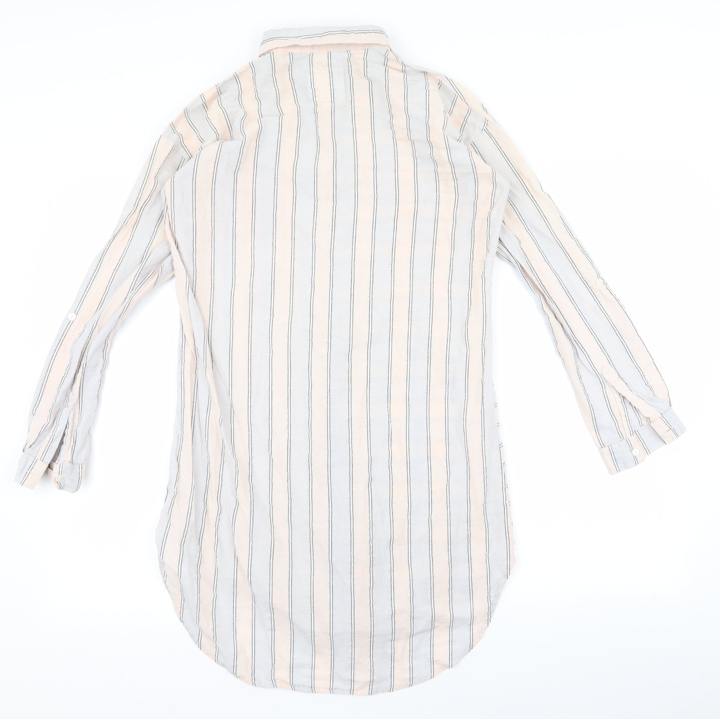Lounge Womens Pink Striped  Shirt Dress  Size M