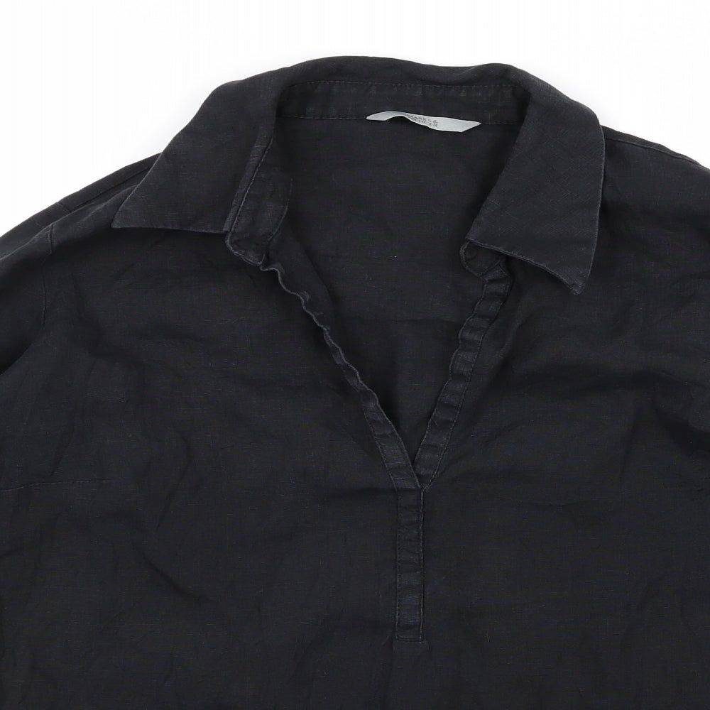 m&s Womens Black   Basic Blouse Size M