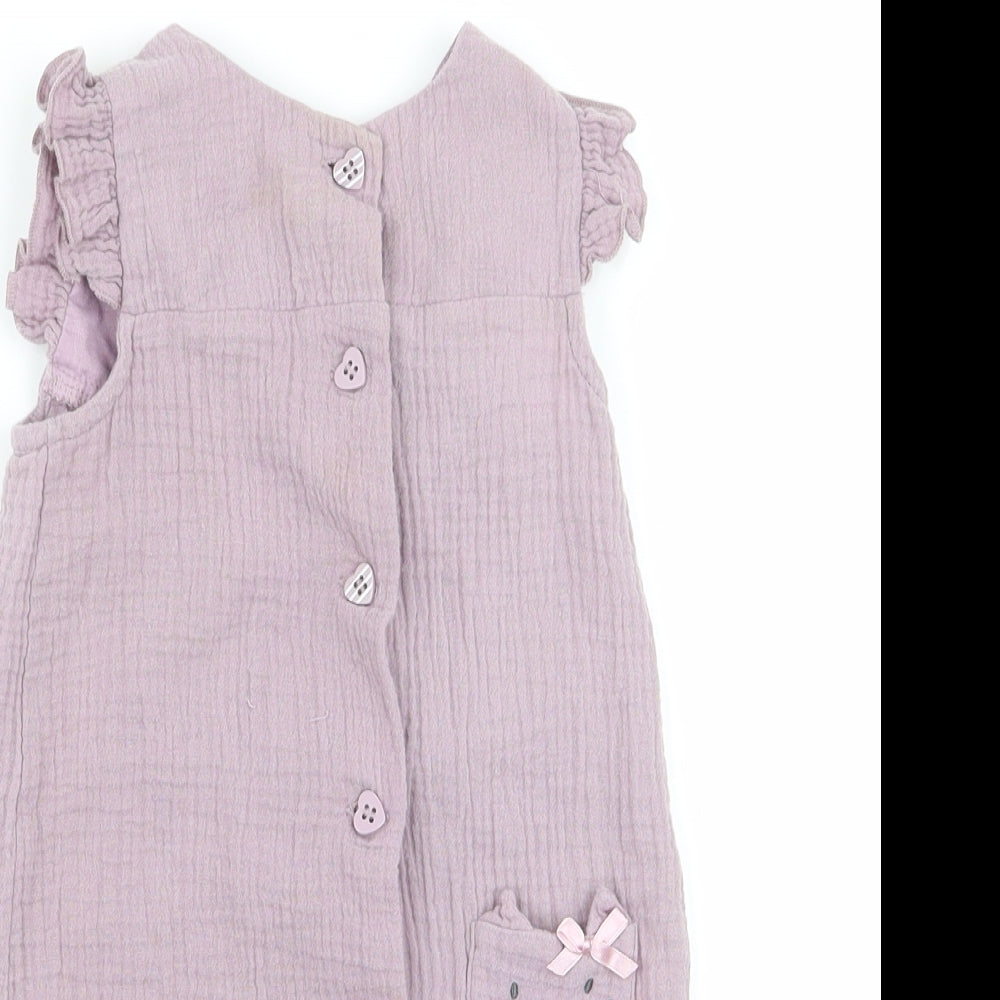 Nutmeg Baby Purple   Babygrow One-Piece Size 12 Months