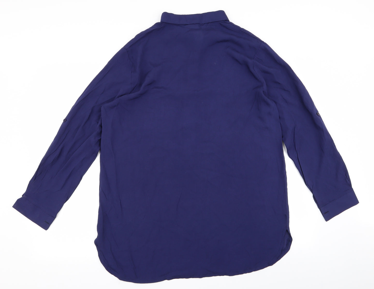 Preworn Womens Purple   Basic Blouse Size 4XL