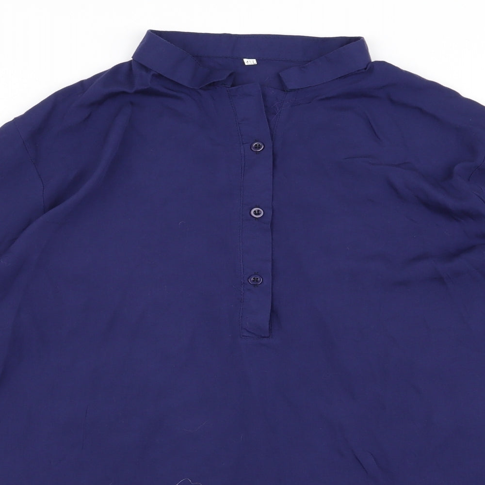 Preworn Womens Purple   Basic Blouse Size 4XL