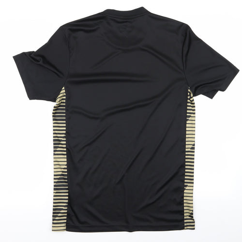 adidas Mens Black Striped   T-Shirt Size S