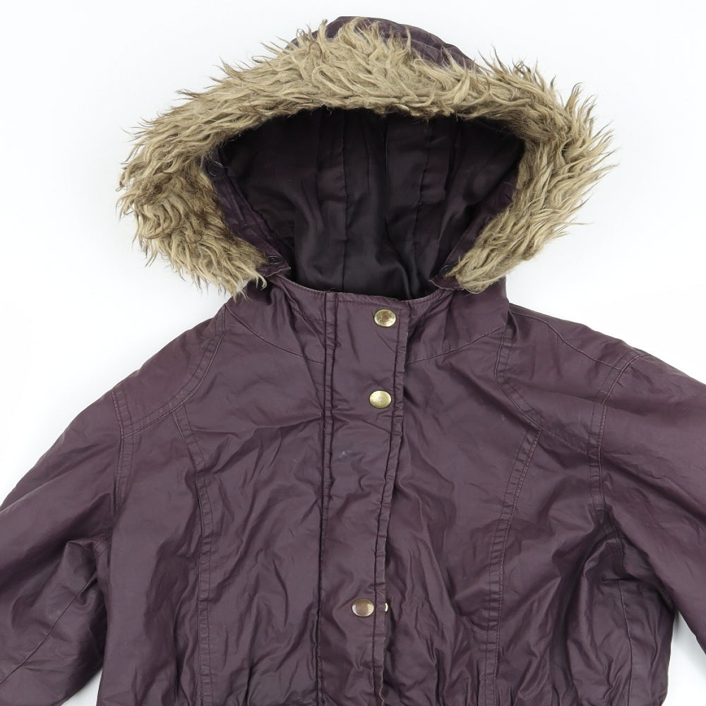 George Womens Purple   Parka Jacket Size M