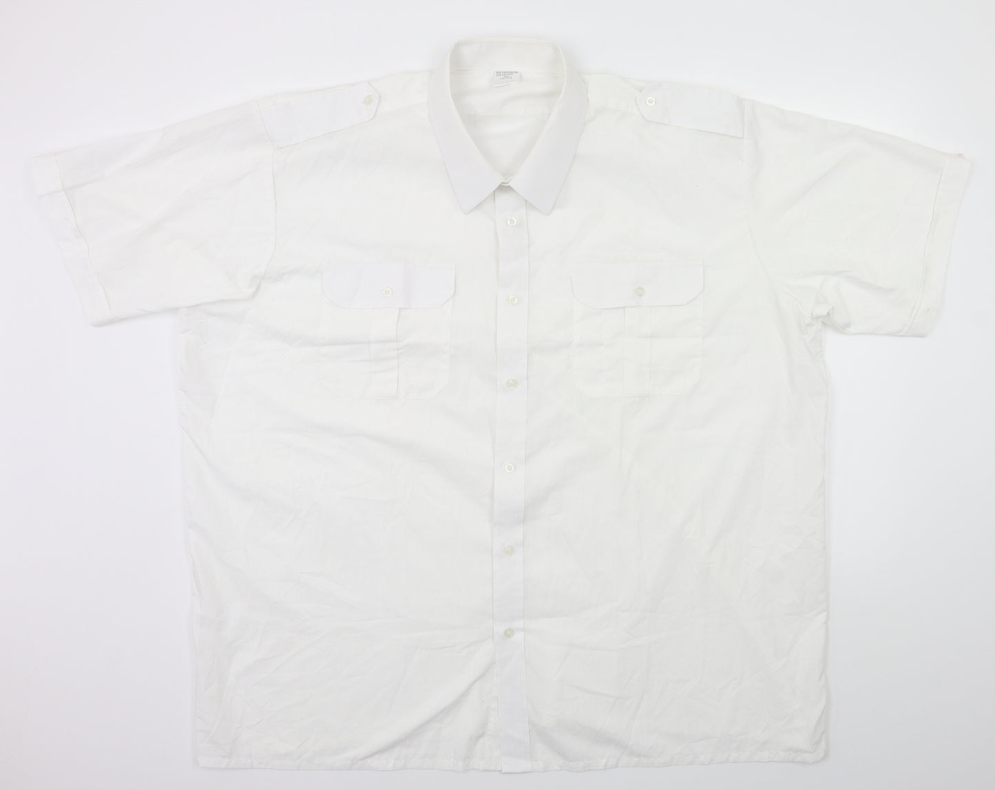 Preworn Mens White    Dress Shirt Size 3XL