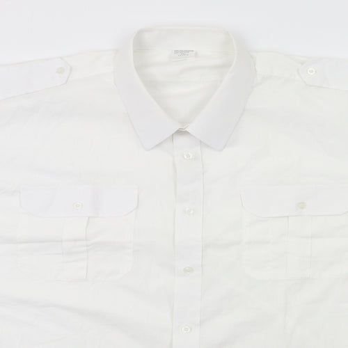 Preworn Mens White    Dress Shirt Size 3XL