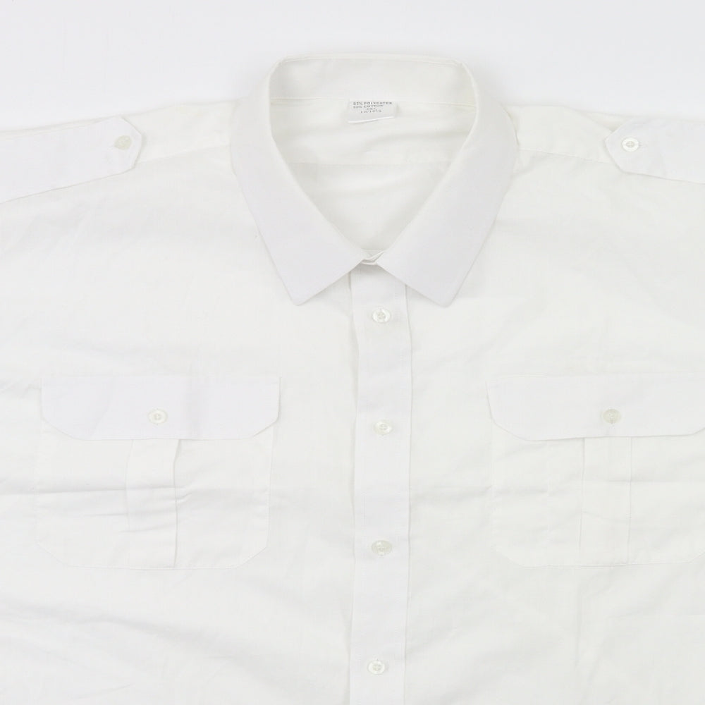 Preworn Mens White    Dress Shirt Size 3XL