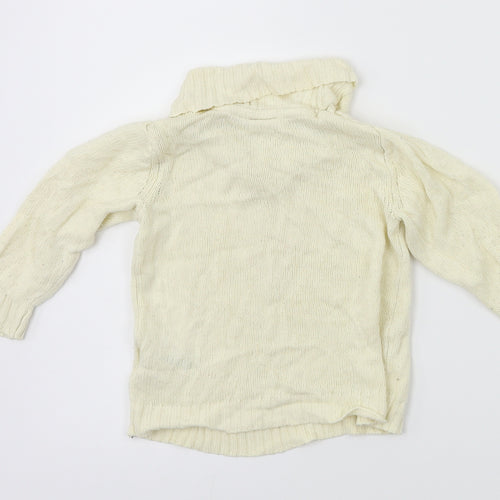 H&M  White Animal Print  Pullover Jumper Size 12-18 Months