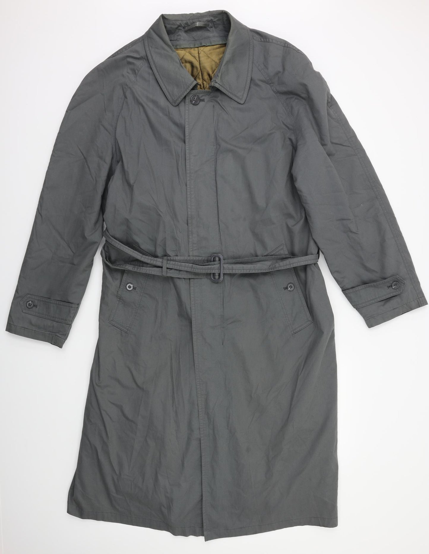 Burton Mens Grey   Overcoat Coat Size M