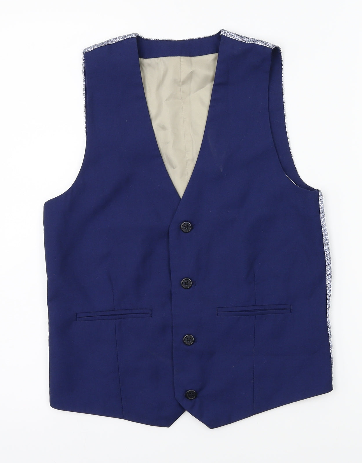 River island  Boys Blue   Jacket Waistcoat Size 12 Years