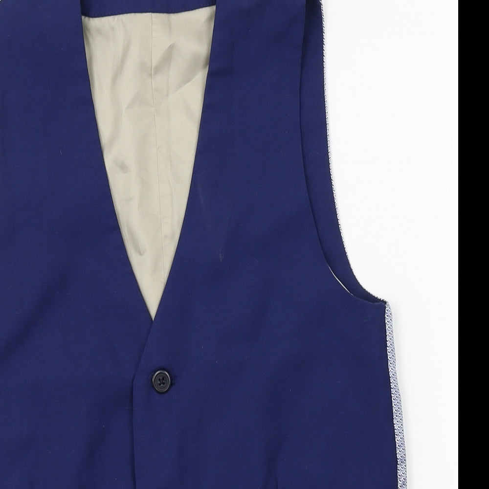 River island  Boys Blue   Jacket Waistcoat Size 12 Years