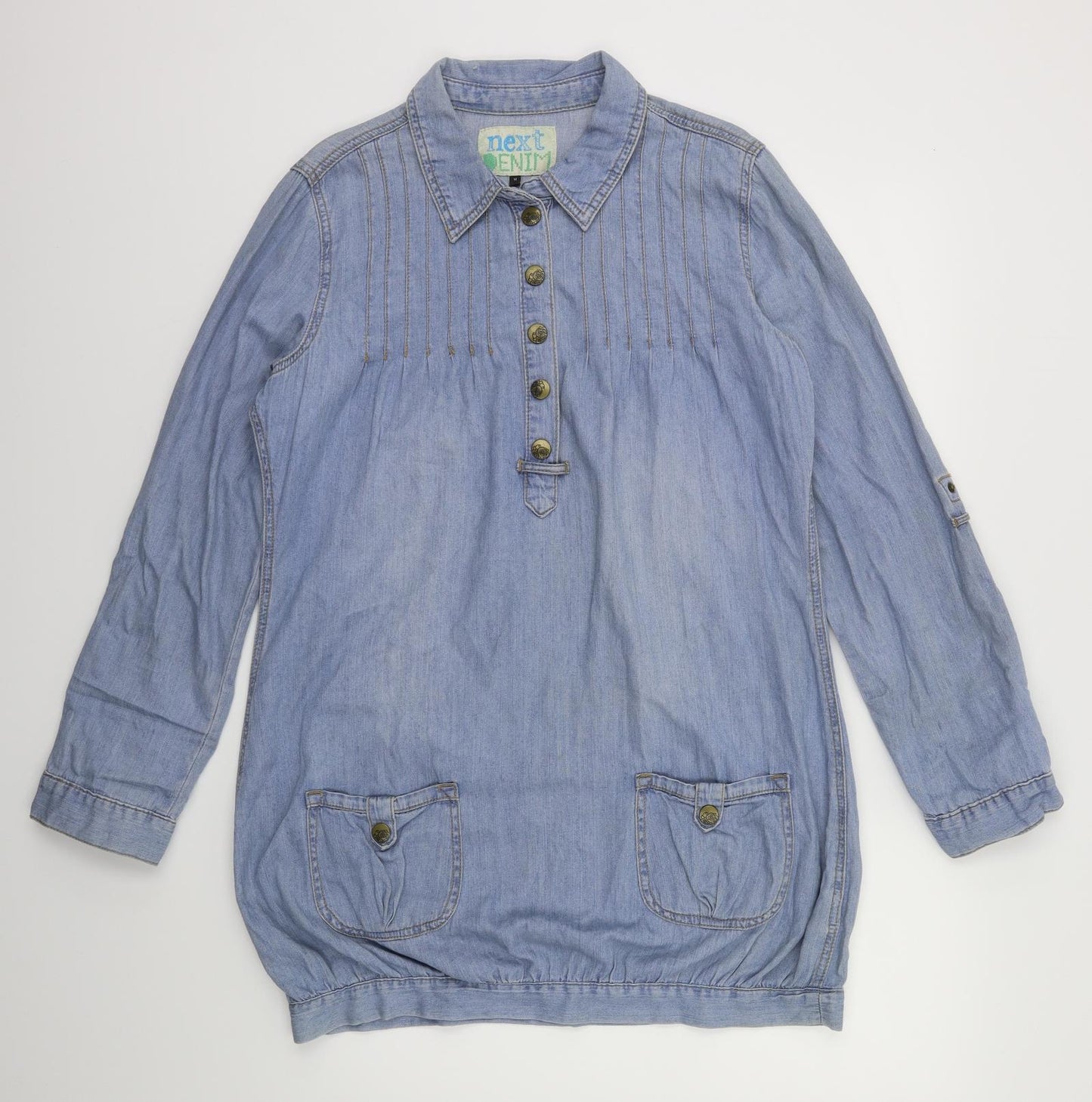 NEXT Womens Blue  Denim T-Shirt Dress  Size 14