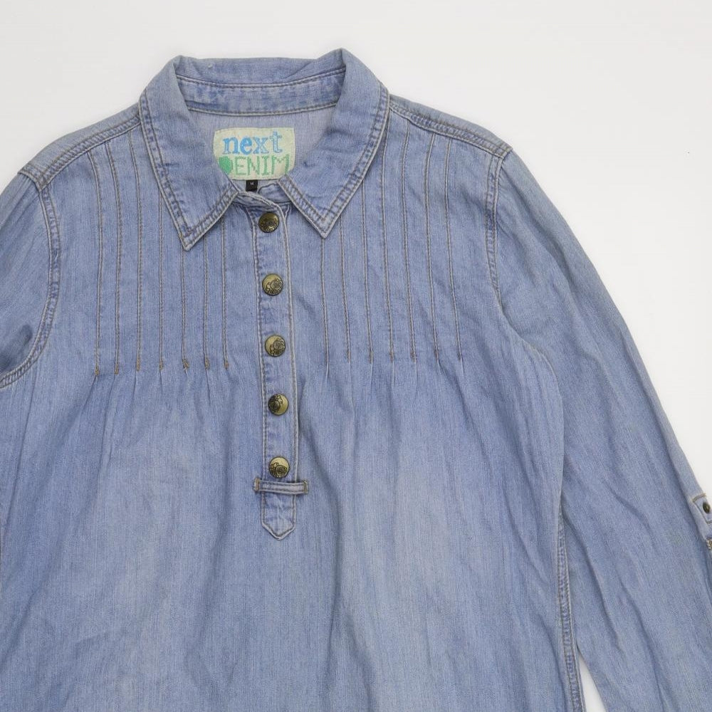 NEXT Womens Blue  Denim T-Shirt Dress  Size 14