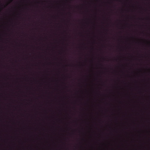 Annabelle Womens Purple Floral  Pullover Jumper Size M