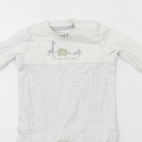 FRED & FLO  White   Babygrow One-Piece Size 0-3 Months