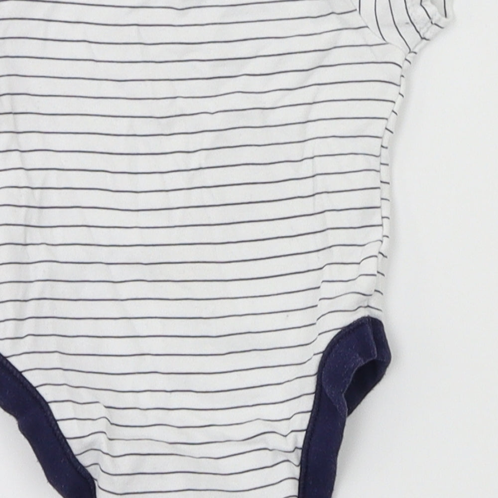 Looney Tunes  White Striped  Babygrow One-Piece Size 0-3 Months  - Looney Tunes