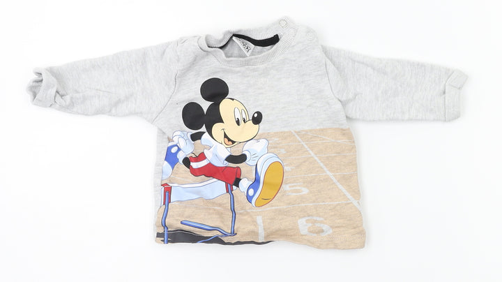 Disney Baby Grey   Pullover Jumper Size 0-3 Months