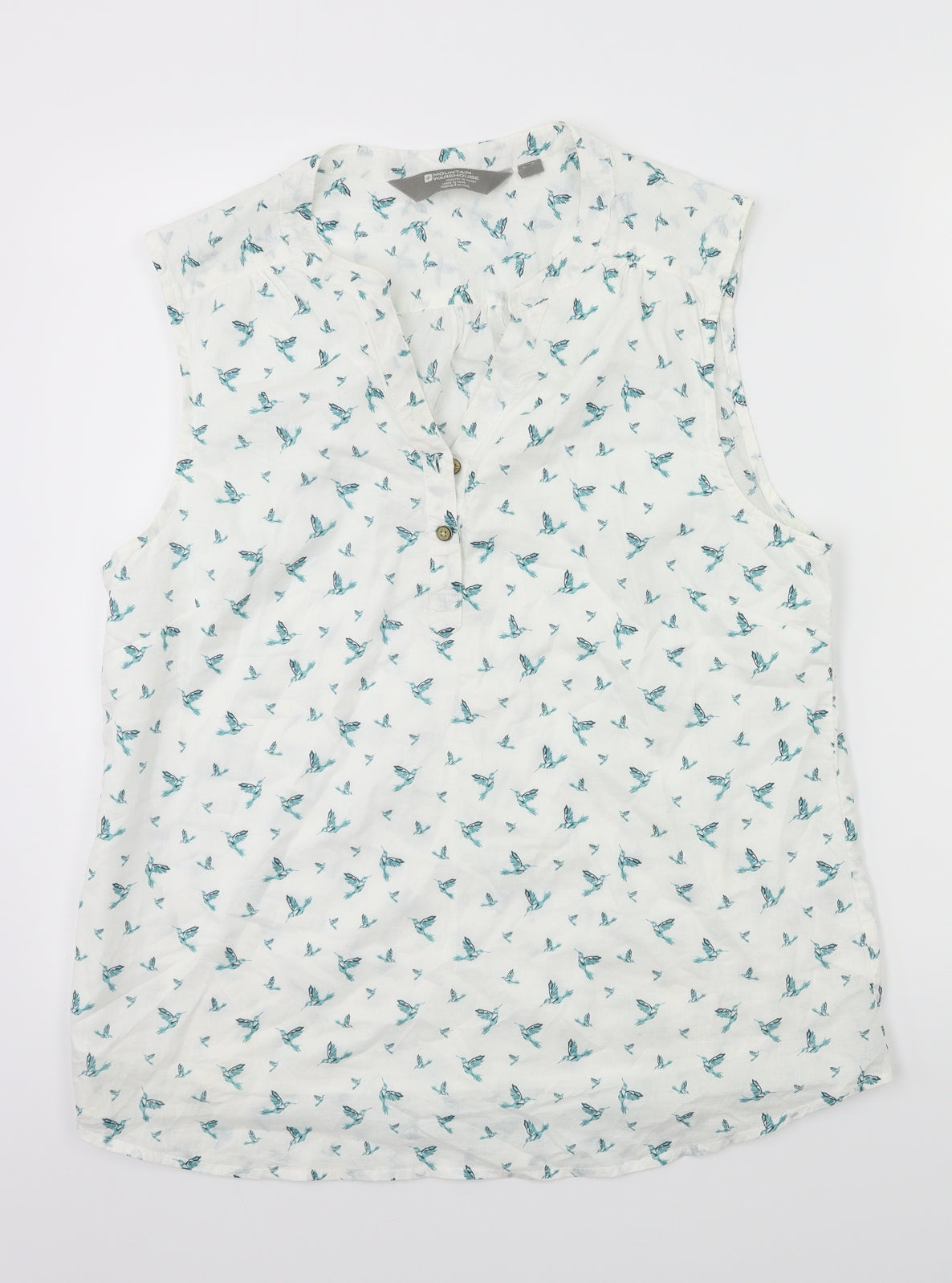 Mountain Warehouse Womens White   Basic Blouse Size 14