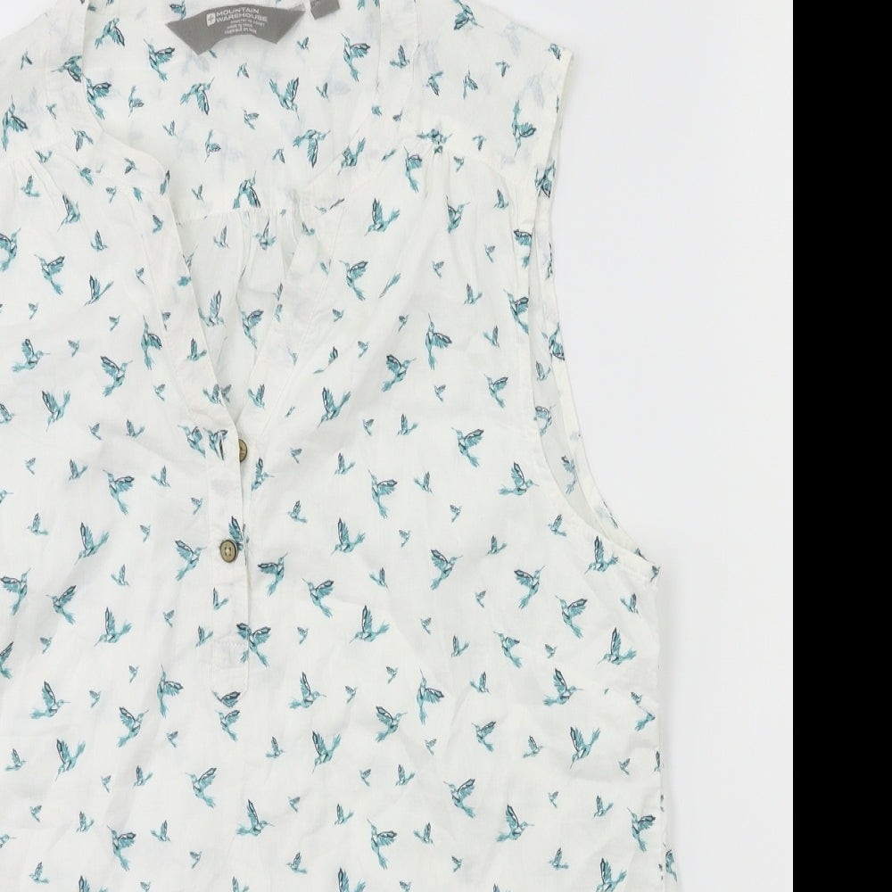Mountain Warehouse Womens White   Basic Blouse Size 14