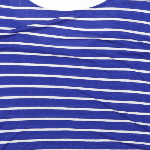 ostradivarius Womens Blue Striped  Pullover Jumper Size S