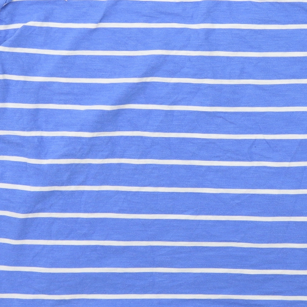 Crew Clothing Womens Blue Striped  Jersey T-Shirt Size 16