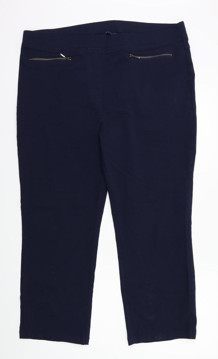 Cotton Traders Womens Blue Jegging Leggings