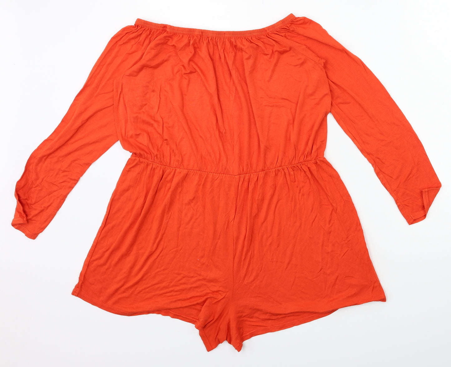 misguided Womens Orange   Playsuit Outfit/Set Size 14
