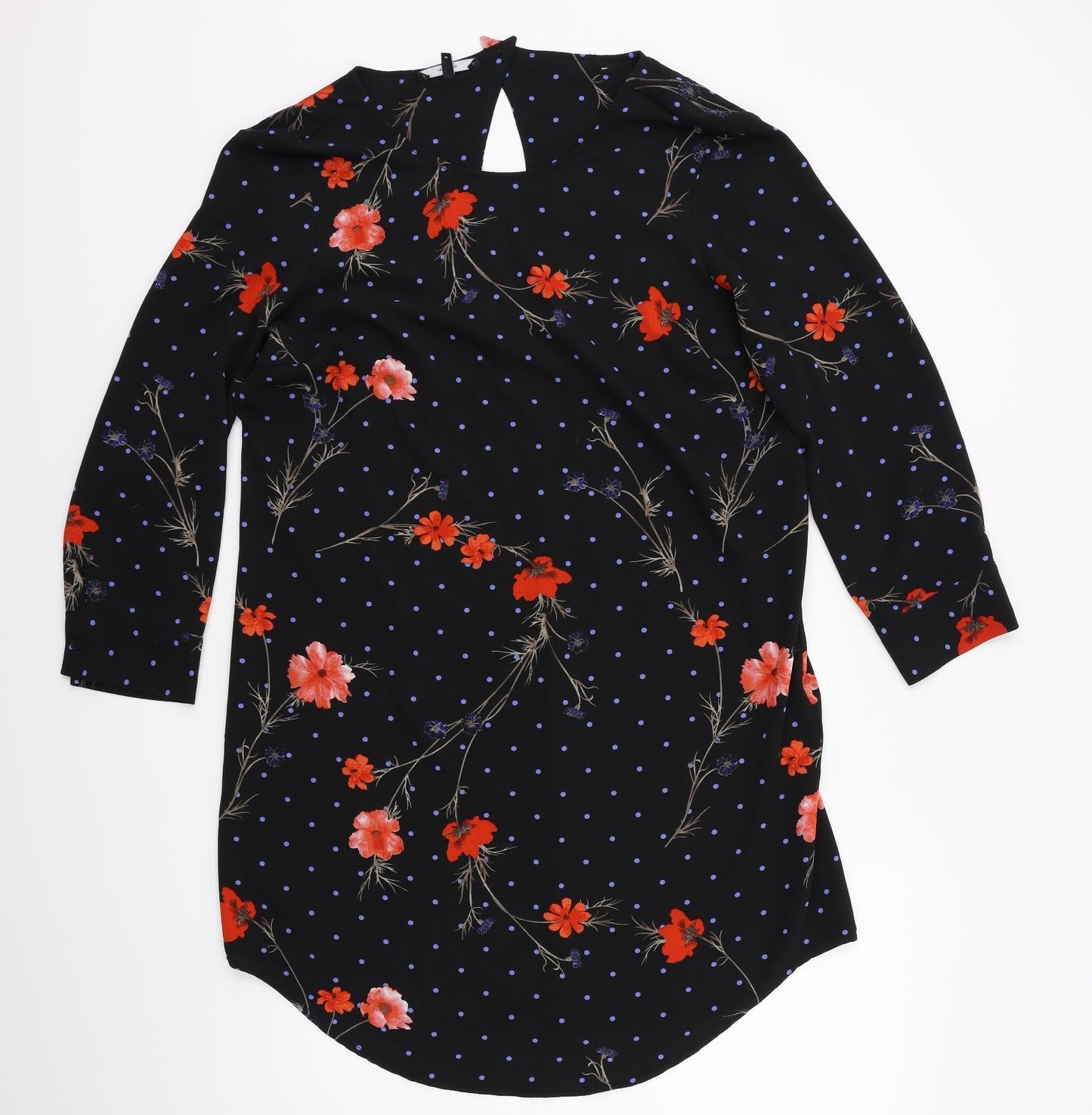 VERO MODA Womens Black Floral  Kaftan  Size M