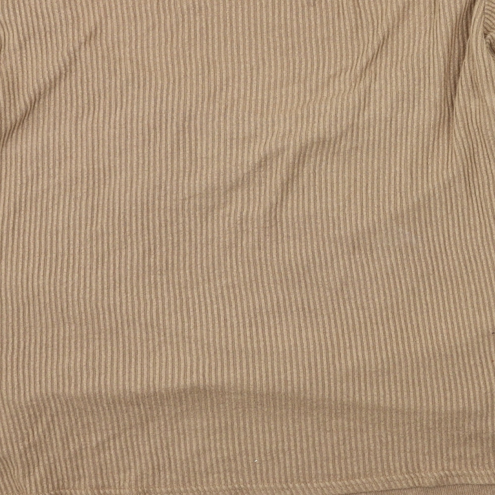 PRETTYLITTLETHING Womens Beige   Pullover Jumper Size 16