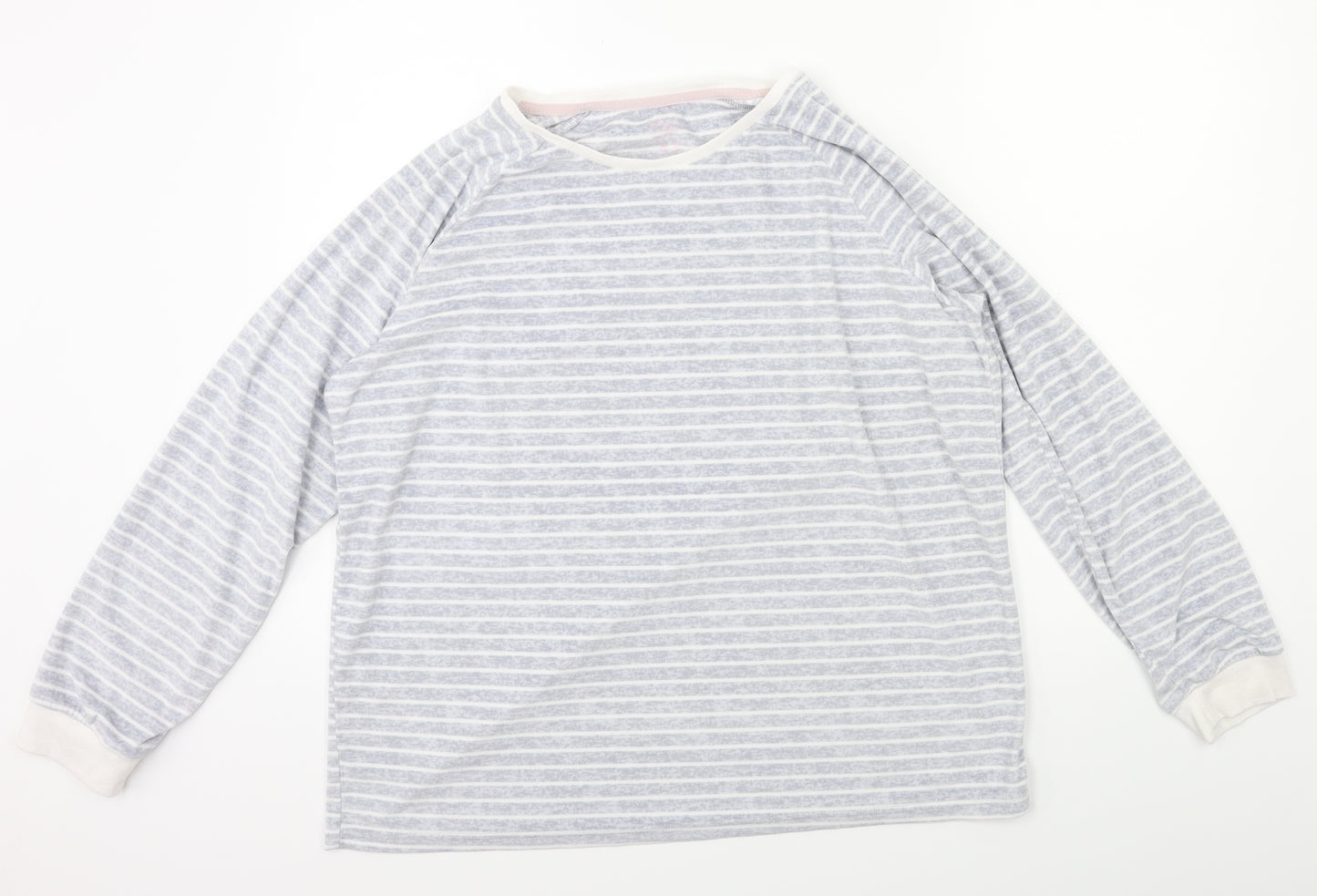 Love to Lounge Womens Grey Striped  Babydoll Pyjama Pants Size L