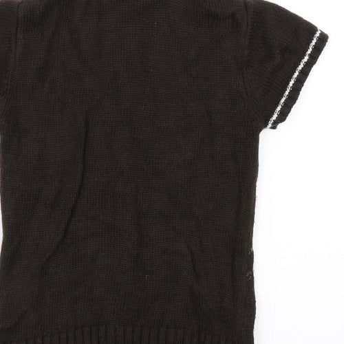 Palomino Girls Brown   Pullover Jumper Size 8 Years