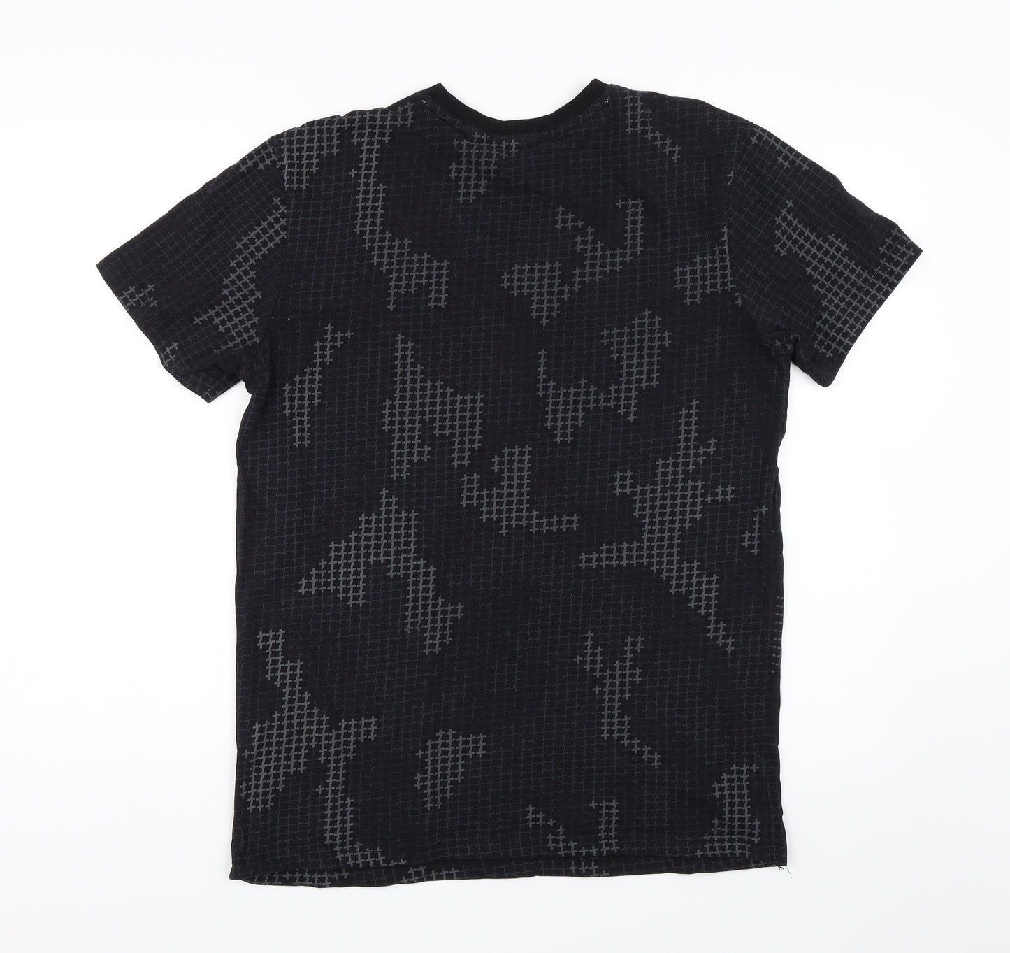 Stone Island Mens Black Geometric   T-Shirt Size S