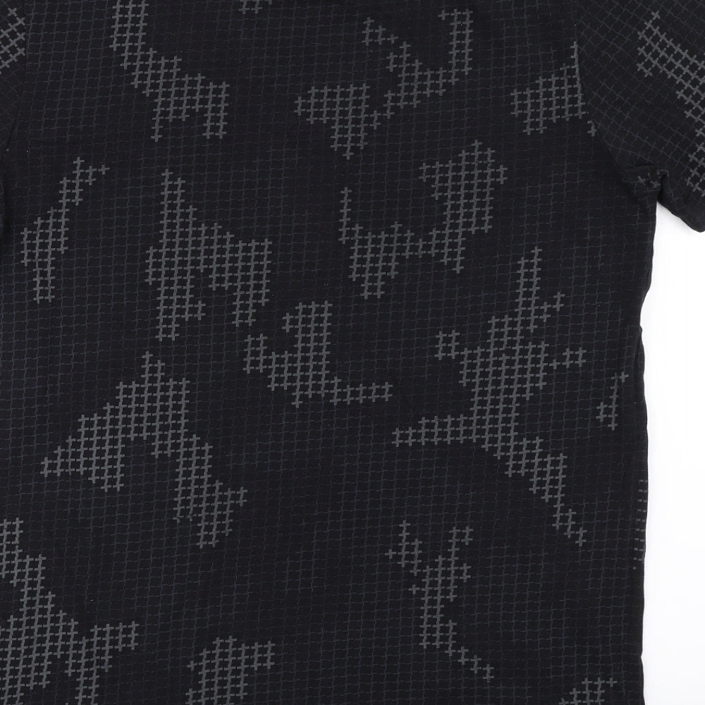 Stone Island Mens Black Geometric   T-Shirt Size S
