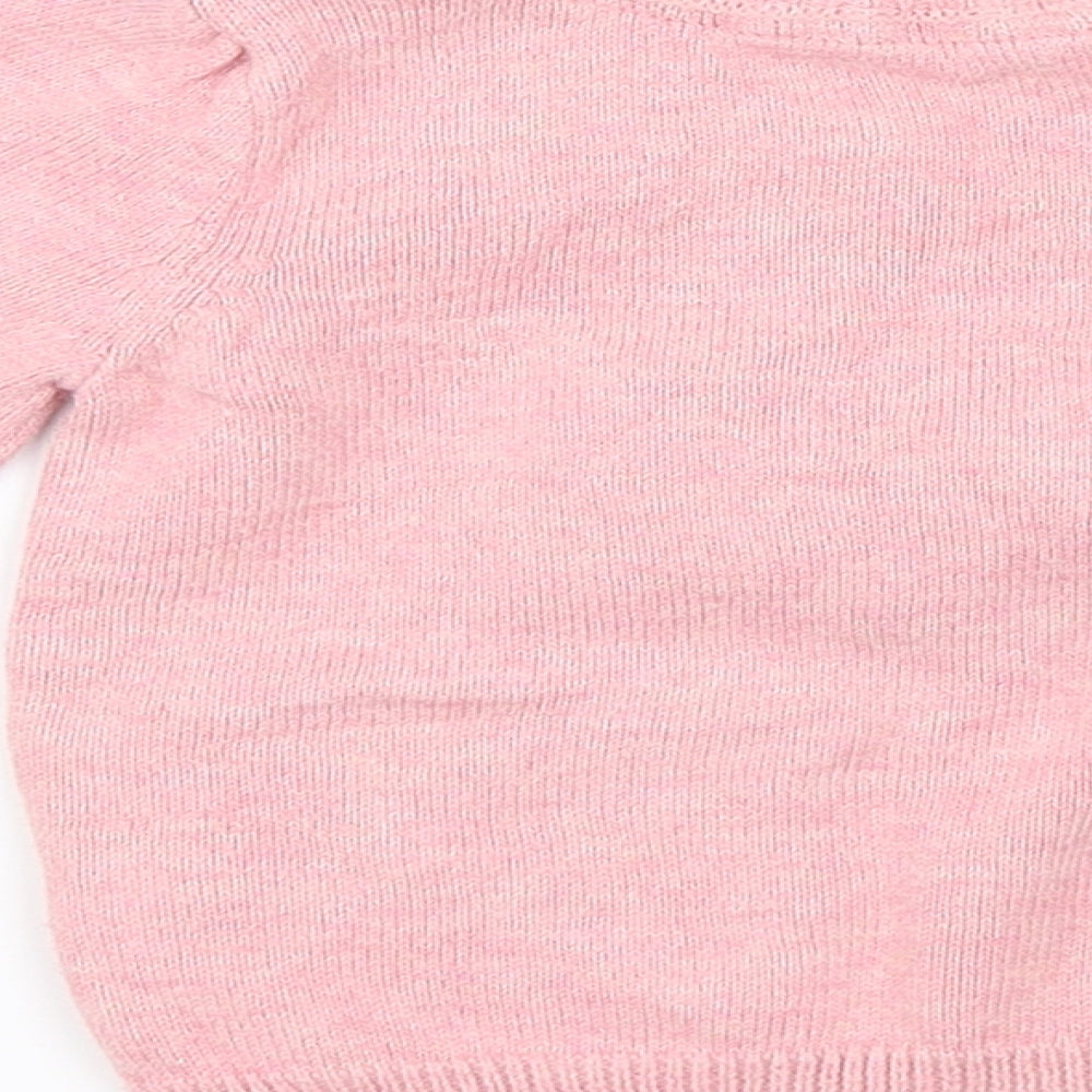 Preworn Baby Pink   Pullover Jumper Size 6-9 Months