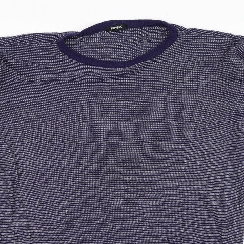 Pep&Co Womens Black Striped  Pullover Jumper Size L